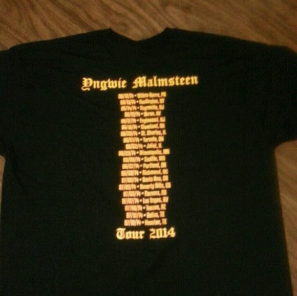 YNGWIE MALMSTEEN 2014 Tour shirt - Picture 5 of 5